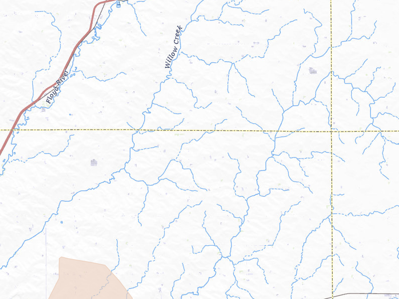 Radar-estimated hail-size map of the storm over Remsen, IA on Jun 30, 2026