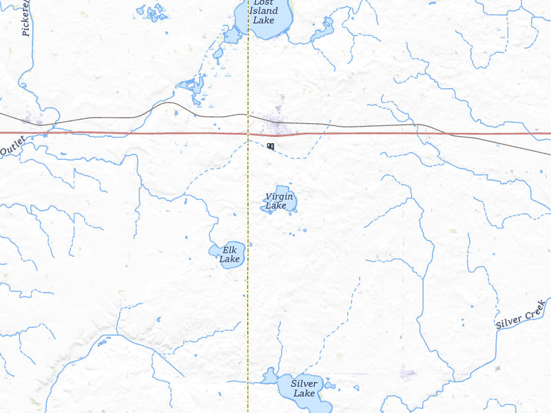 Radar-estimated hail-size map of the storm over Ruthven, IA on Jul 1, 2026