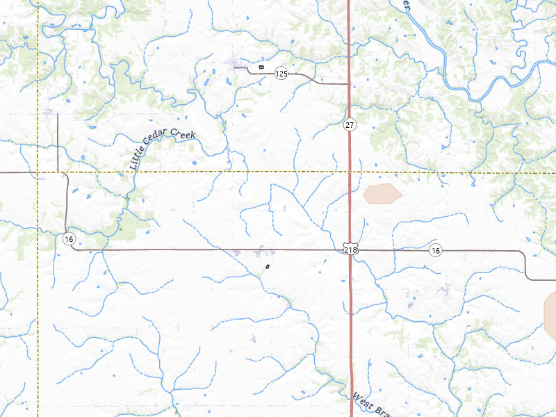 Radar-estimated hail-size map of the storm over Salem, IA on Aug 19, 2026