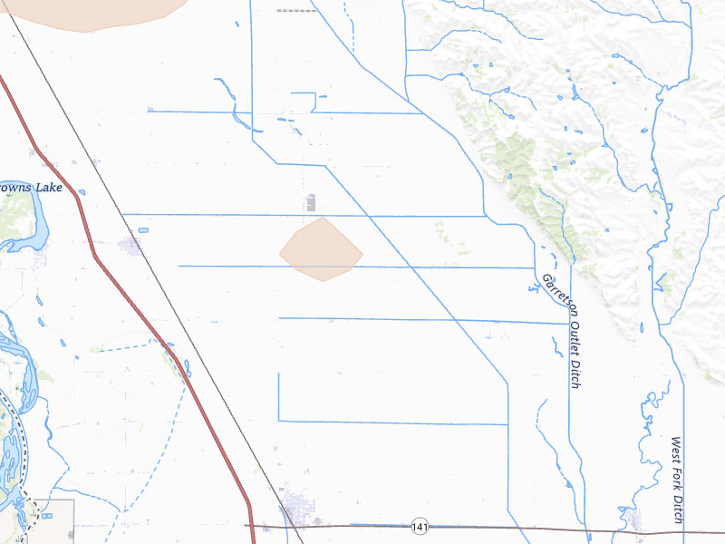 Radar-estimated hail-size map of the storm over Salix, IA on May 17, 2026