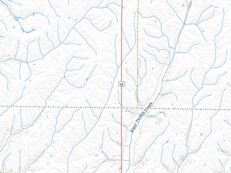 Radar-estimated hail-size map of the storm over Shenandoah, IA on Aug 9, 2026