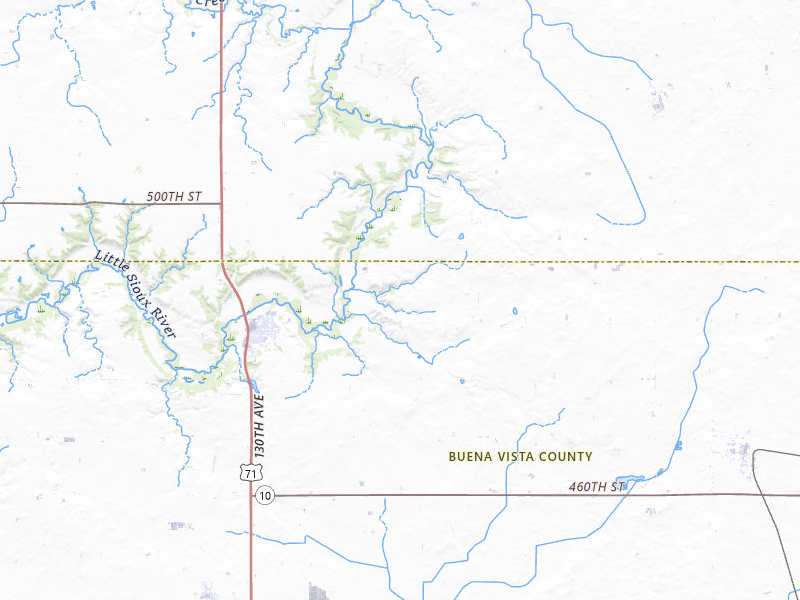 Radar-estimated hail-size map of the storm over Sioux Rapids, IA on May 31, 2026