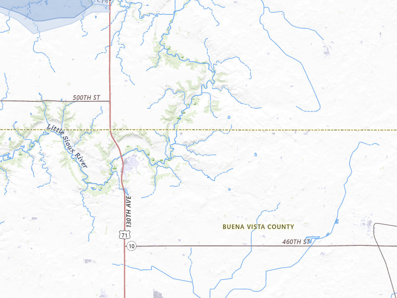NEXRAD radar-signature map of the hail storm over Sioux Rapids, IA on May 31, 2026