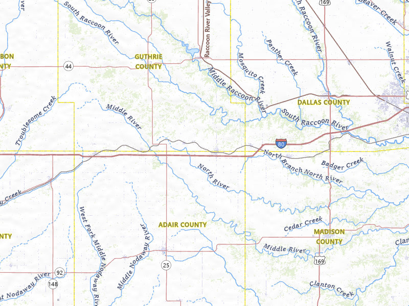 NEXRAD radar-signature map of the hail storm over Stuart, IA on Jul 20, 2026