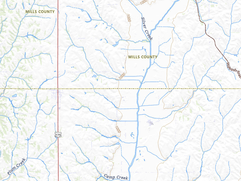 Radar-estimated hail-size map of the storm over Tabor, IA on Jun 30, 2026