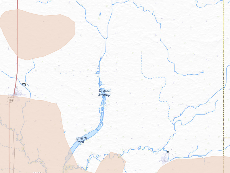 Radar-estimated hail-size map of the storm over Titonka, IA on Jun 28, 2026