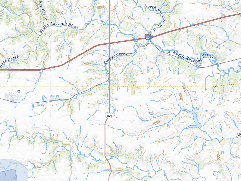 NEXRAD radar-signature map of the hail storm over Van Meter, IA on May 18, 2026