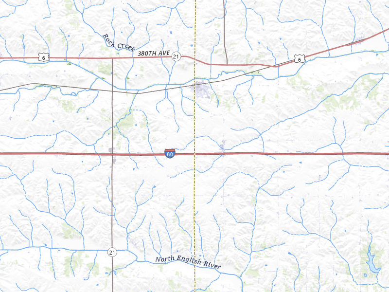 NEXRAD radar-signature map of the hail storm over Victor, IA on Aug 7, 2026