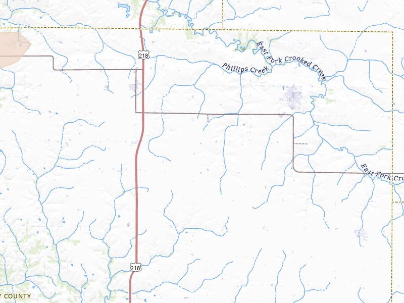 Radar-estimated hail-size map of the storm over Winfield, IA on Mar 31, 2026