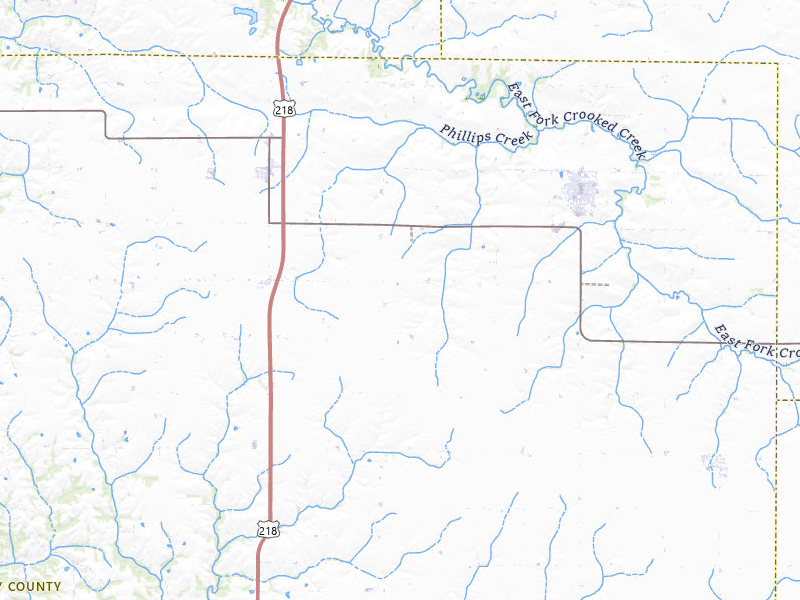 Radar-estimated hail-size map of the storm over Winfield, IA on May 4, 2026