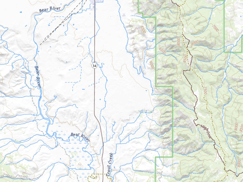 Radar-estimated hail-size map of the storm over Grace, ID on Jul 3, 2026