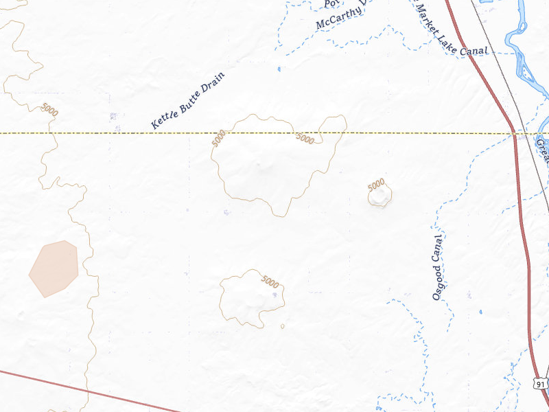 Radar-estimated hail-size map of the storm over Idaho Falls, ID on Jul 30, 2026