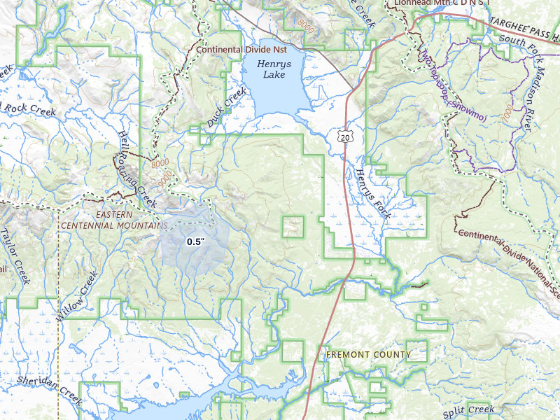 NEXRAD radar-signature map of the hail storm over Island Park, ID on Jul 30, 2026