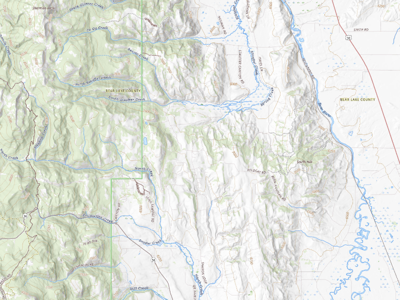 Radar-estimated hail-size map of the storm over Montpelier, ID on Jun 20, 2026