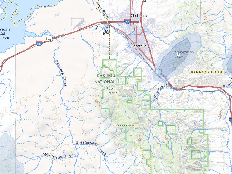 NEXRAD radar-signature map of the hail storm over Pocatello, ID on Jul 24, 2026