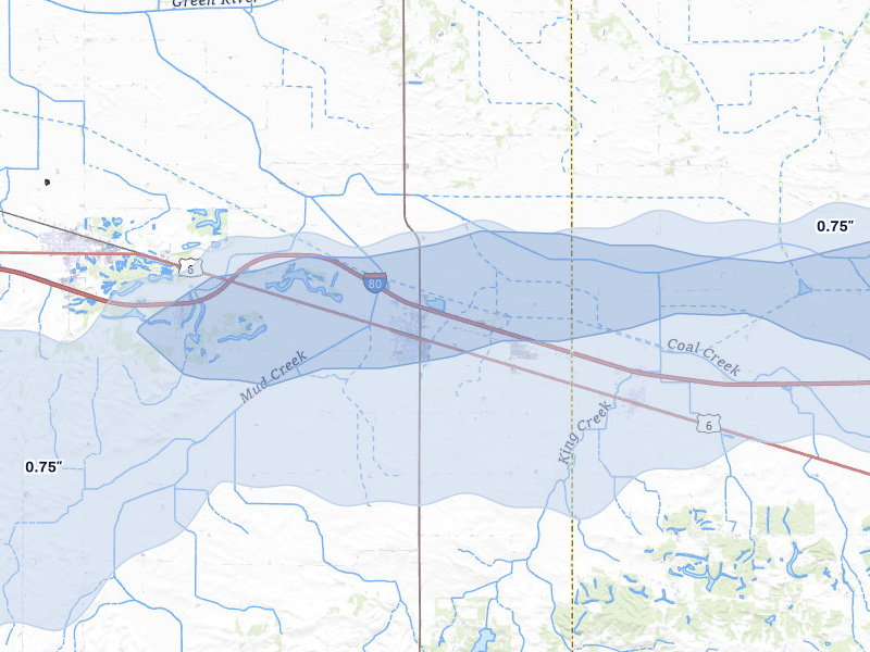 NEXRAD radar-signature map of the hail storm over Annawan, IL on Mar 30, 2026