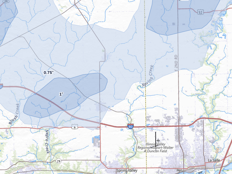 NEXRAD radar-signature map of the hail storm over Arlington, IL on Jul 3, 2026