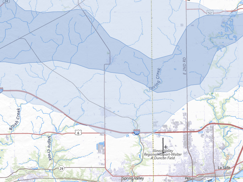 NEXRAD radar-signature map of the hail storm over Arlington, IL on Aug 12, 2026