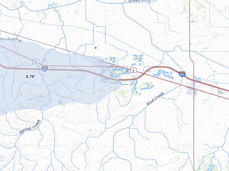 NEXRAD radar-signature map of the hail storm over Atkinson, IL on Mar 31, 2026