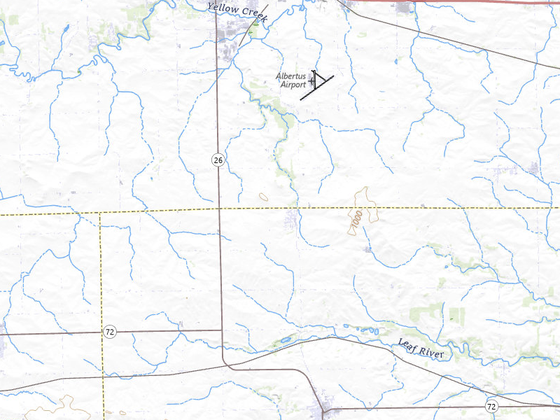 Radar-estimated hail-size map of the storm over Baileyville, IL on Mar 30, 2026