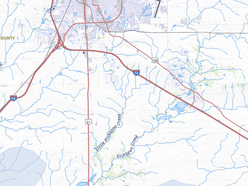 NEXRAD radar-signature map of the hail storm over Bloomington, IL on Aug 13, 2026