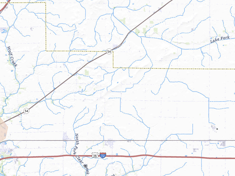 Radar-estimated hail-size map of the storm over Buffalo, IL on May 4, 2026