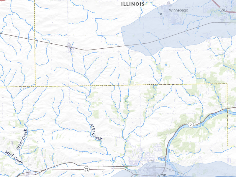 NEXRAD radar-signature map of the hail storm over Byron, IL on Mar 30, 2026