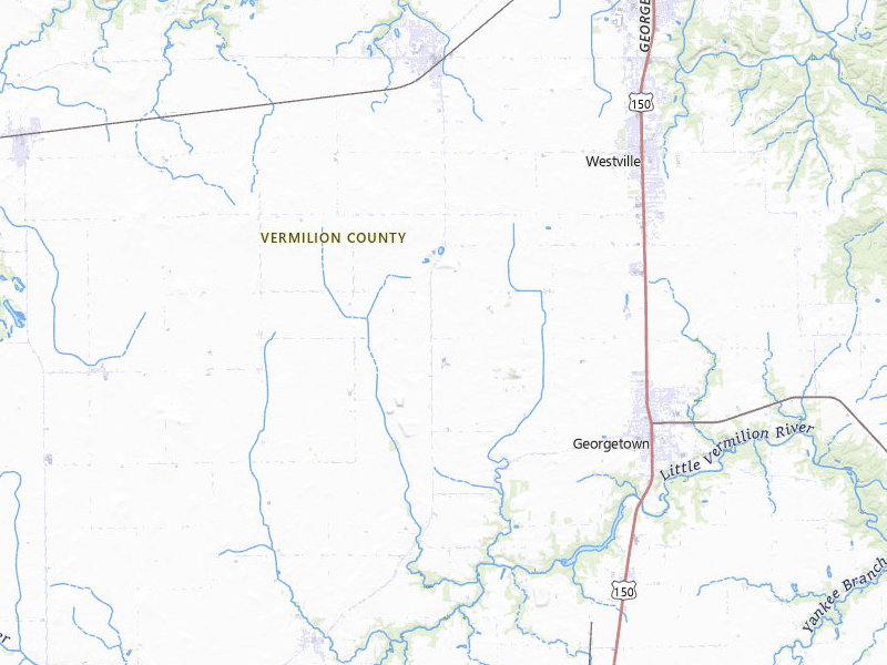 Radar-estimated hail-size map of the storm over Catlin, IL on Apr 3, 2026