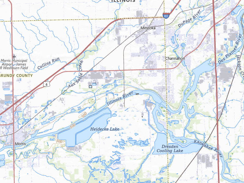 NEXRAD radar-signature map of the hail storm over Channahon, IL on Jul 27, 2026