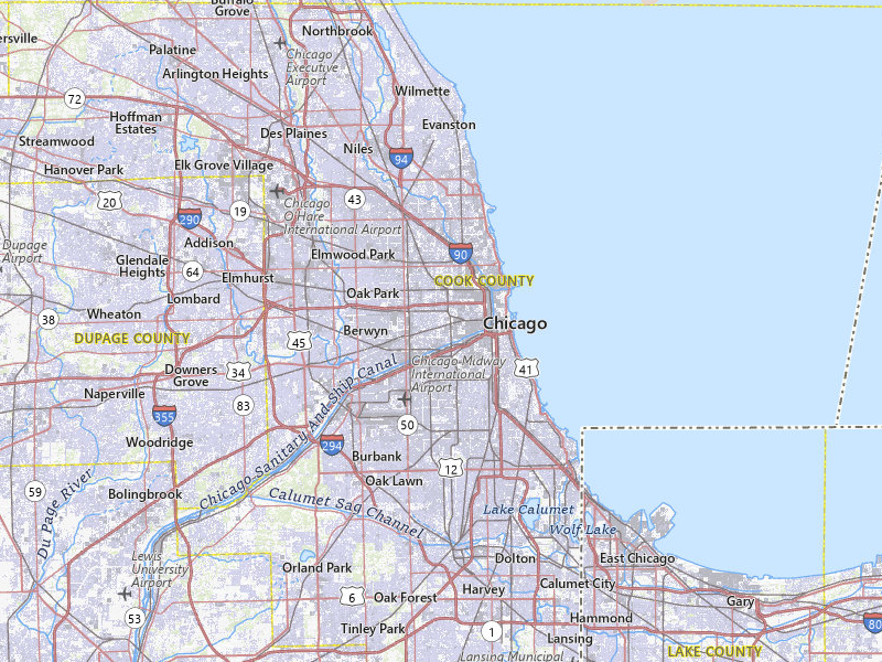 Radar-estimated hail-size map of the storm over Chicago, IL on Apr 17, 2026