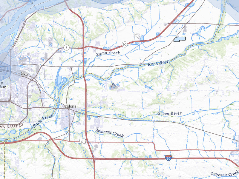 NEXRAD radar-signature map of the hail storm over Colona, IL on Jul 3, 2026