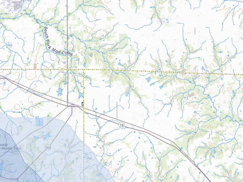 NEXRAD radar-signature map of the hail storm over Coulterville, IL on Jul 10, 2026