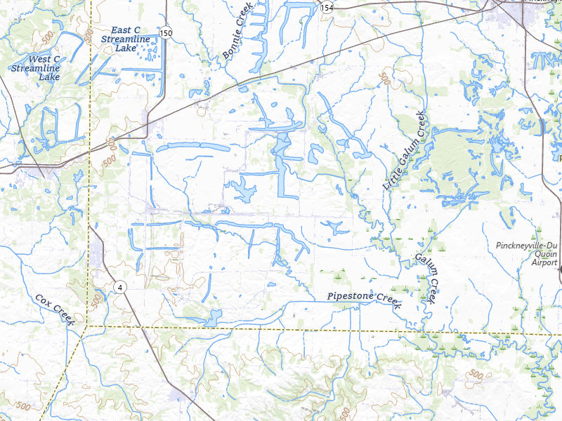 Radar-estimated hail-size map of the storm over Cutler, IL on Jul 8, 2026