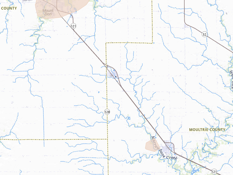 Radar-estimated hail-size map of the storm over Dalton City, IL on Apr 27, 2026