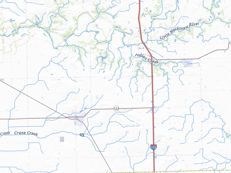 Radar-estimated hail-size map of the storm over Delavan, IL on Apr 27, 2026