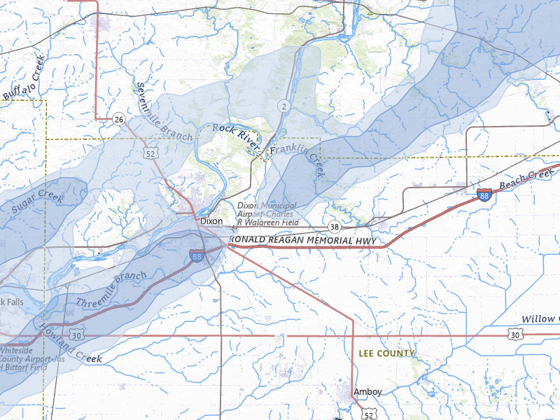 NEXRAD radar-signature map of the hail storm over Dixon, IL on Apr 2, 2026