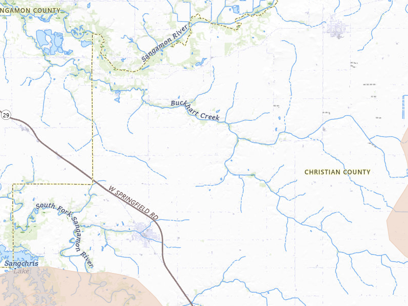 Radar-estimated hail-size map of the storm over Edinburg, IL on Mar 26, 2026