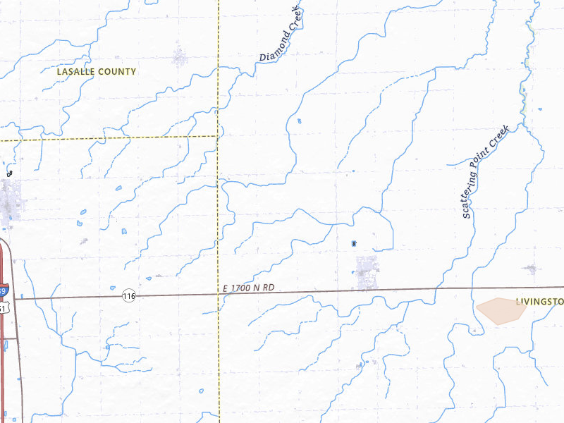 Radar-estimated hail-size map of the storm over Flanagan, IL on Jul 9, 2026