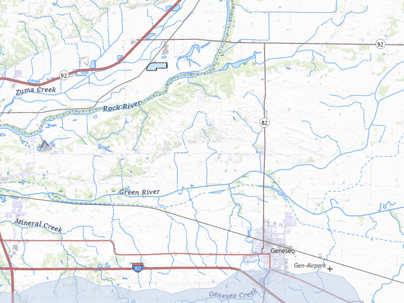 NEXRAD radar-signature map of the hail storm over Geneseo, IL on Jun 5, 2026