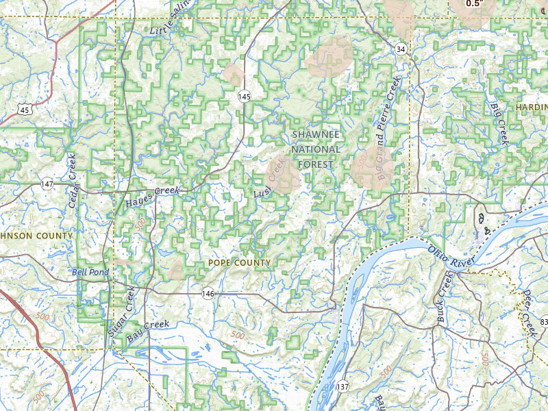 Radar-estimated hail-size map of the storm over Golconda, IL on Aug 19, 2026