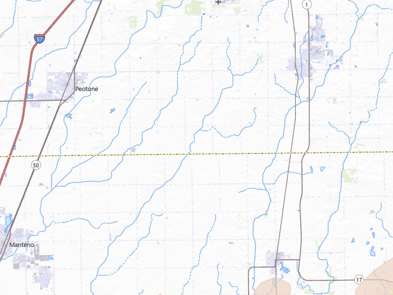 Radar-estimated hail-size map of the storm over Grant Park, IL on Apr 13, 2026