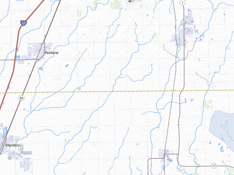 NEXRAD radar-signature map of the hail storm over Grant Park, IL on Jul 20, 2026