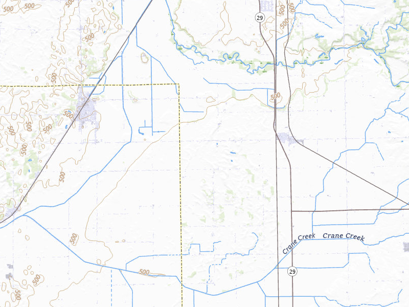 Radar-estimated hail-size map of the storm over Green Valley, IL on Jul 3, 2026