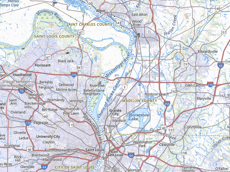 Radar-estimated hail-size map of the storm over Hartford, IL on Jul 27, 2026