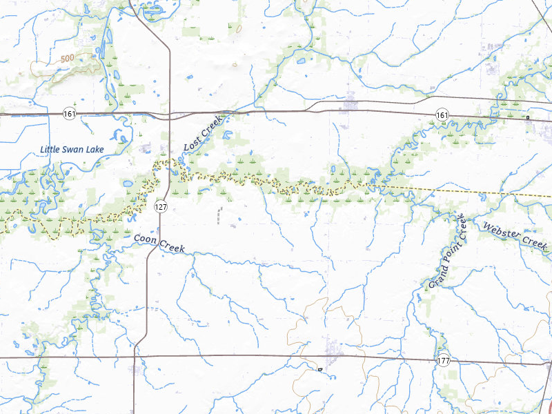NEXRAD radar-signature map of the hail storm over Hoyleton, IL on Jun 27, 2026