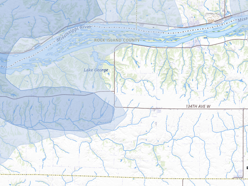 NEXRAD radar-signature map of the hail storm over Illinois City, IL on Mar 30, 2026
