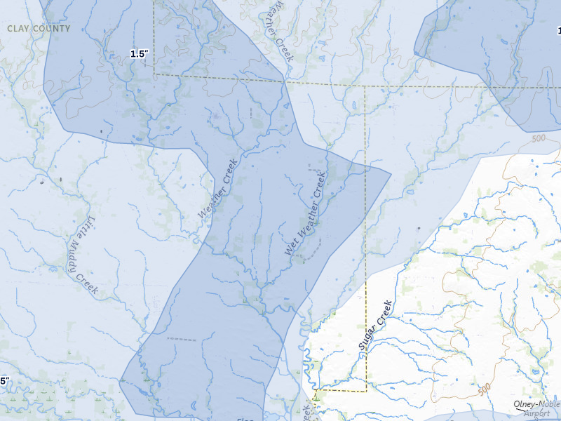 NEXRAD radar-signature map of the hail storm over Ingraham, IL on Apr 27, 2026