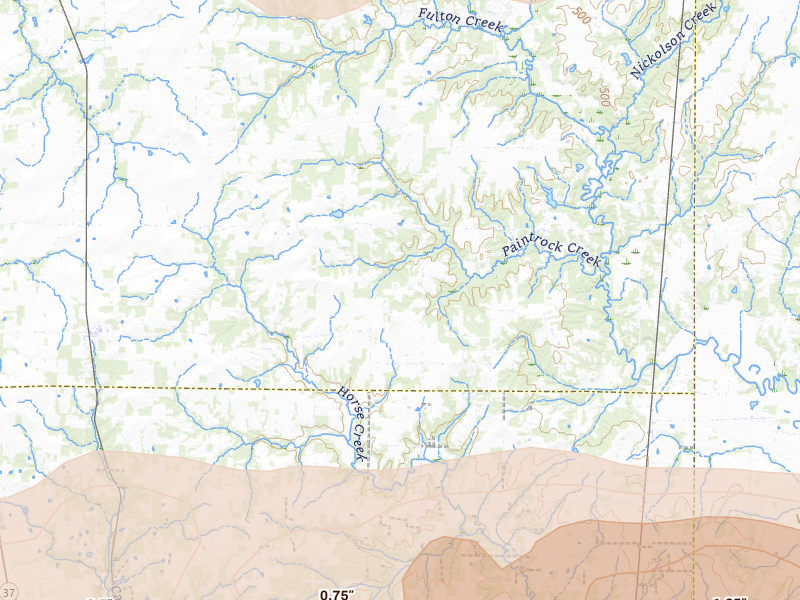 Radar-estimated hail-size map of the storm over Iuka, IL