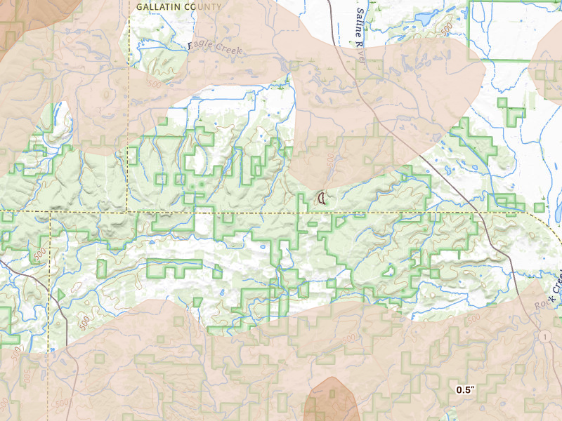 Radar-estimated hail-size map of the storm over Junction, IL on Apr 27, 2026