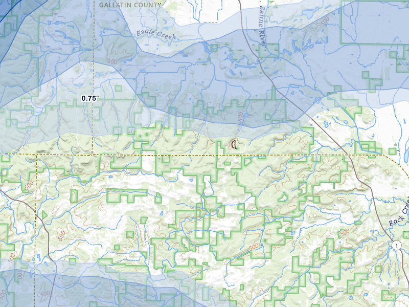 NEXRAD radar-signature map of the hail over Junction, IL